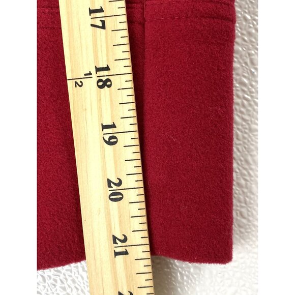 Vntg Preston & York 8P Red Wool-Blend Peacoat Double-Breasted Pocket Fully Lined - Picture 14 of 16